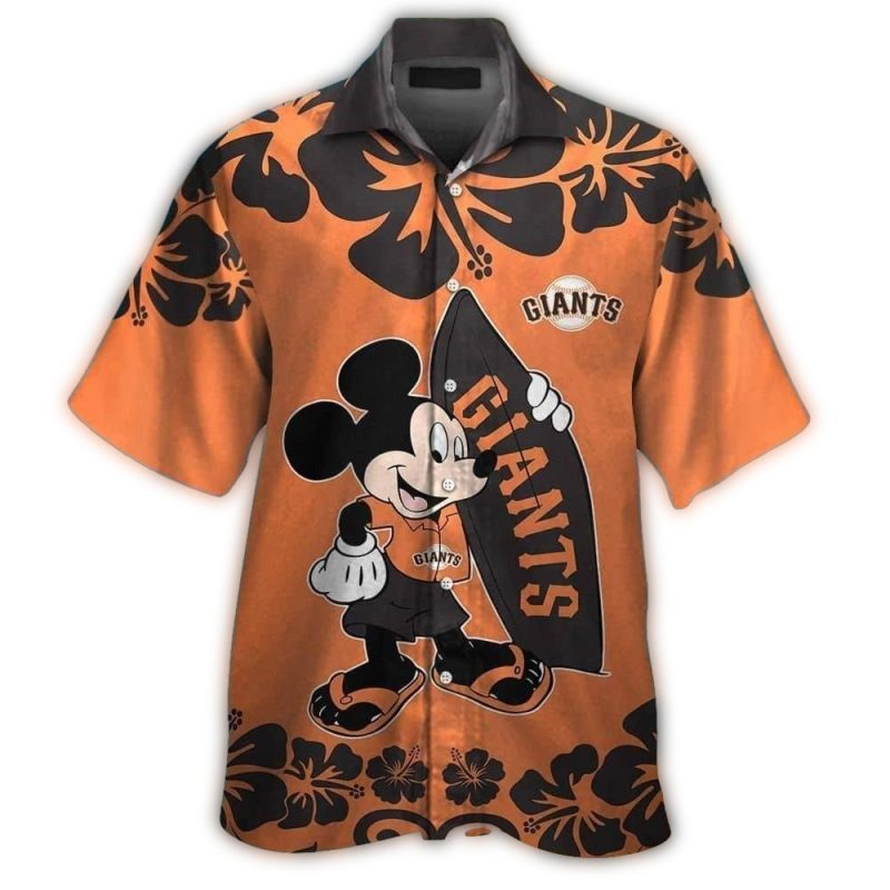 San Francisco Giants Mickey Mouse Surf Hawaiian Shirt 1