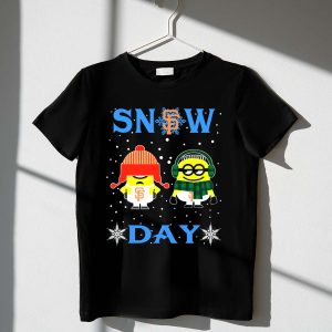 San Francisco Giants Minions Winter Fun T-Shirt For Snow Days