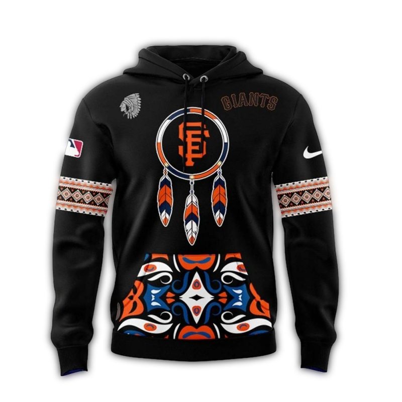 San Francisco Giants National American Indian Heritage All over Print Hoodie 1