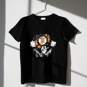 San Francisco Giants & Oakland Raiders Graphic T-Shirt For Fans