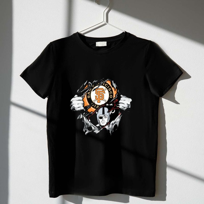 San Francisco Giants Oakland Raiders T Shirt t shirt 1 1