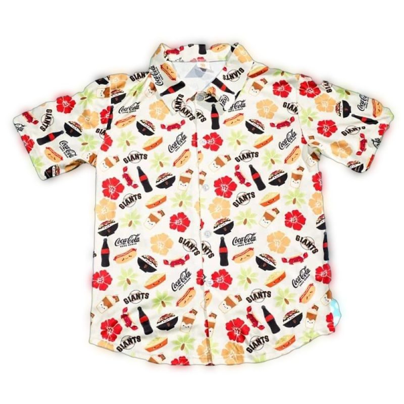 San Francisco Giants Pattern Flower Coco Cola Hawaiian Shirt 1