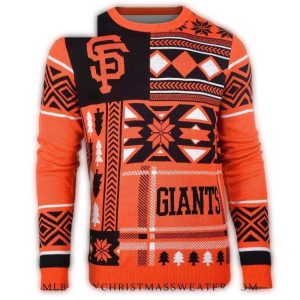 San Francisco Giants Festive Patterned Ugly Christmas Sweater