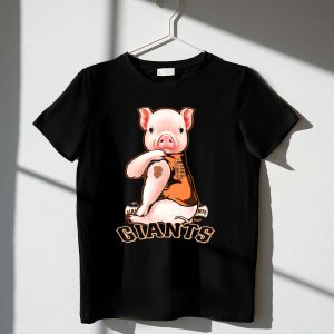 San Francisco Giants Pig Graphic T-Shirt For Baseball Fans