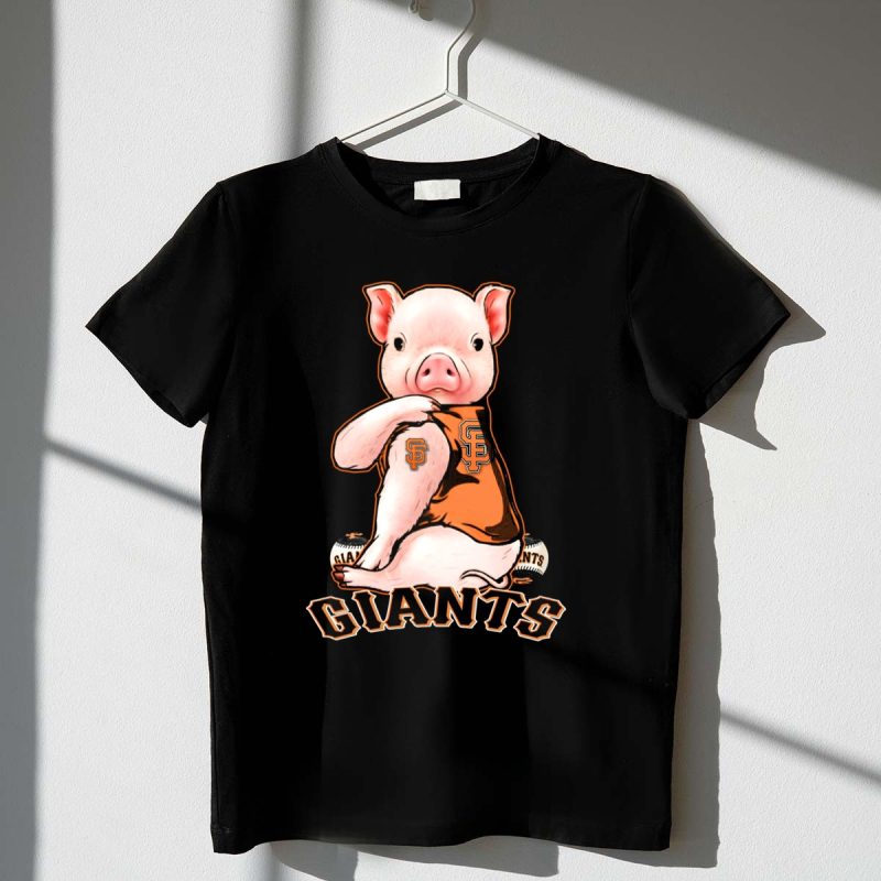 San Francisco Giants Pig Baseball Fan T Shirt t shirt 1 1