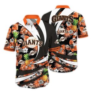 San Francisco Giants Pineapple Floral Hawaiian Shirt For Fans