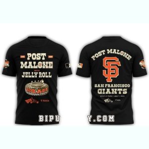 San Francisco Giants Post Malone 2025 Tour All-Over Print T-Shirt