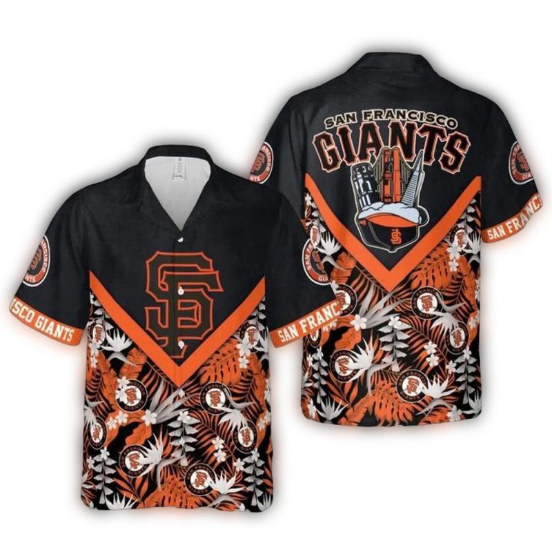 San Francisco Giants Retro Crest Hawaiian Shirt 1