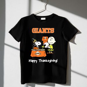 San Francisco Giants Snoopy Thanksgiving T-Shirt For Fans And Family