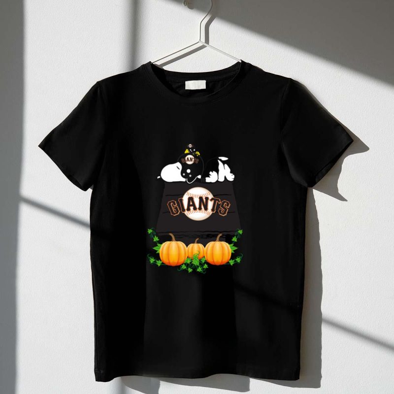 San Francisco Giants Snoopy Pumpkin House shirt t shirt 1 1
