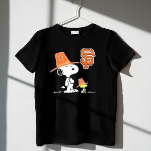 San Francisco Giants Snoopy & Woodstock Thanksgiving T-Shirt