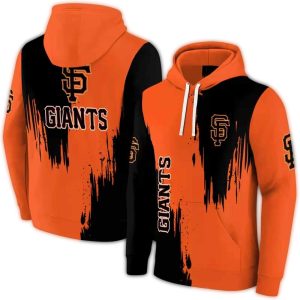 San Francisco Giants Splatter Print Hoodie For Fans And Collectors