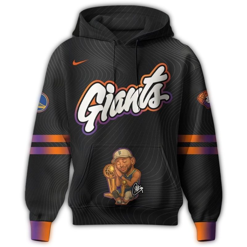 San Francisco Giants Stephen Curry Day All over Print Hoodie 1