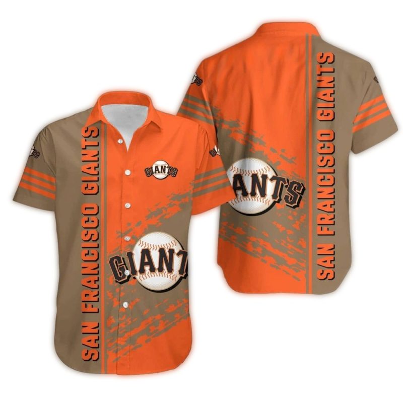 San Francisco Giants Stripe Distress Hawaiian Shirt 1