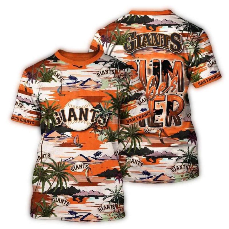 San Francisco Giants Summer Vibes All over Print T Shirt 1