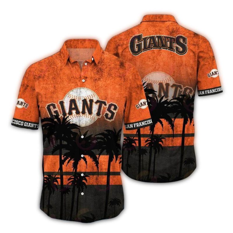 San Francisco Giants Sunset Palm Hawaiian Shirt 1