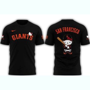 Hello Kitty San Francisco Giants All-Over Print T-Shirt For Fans
