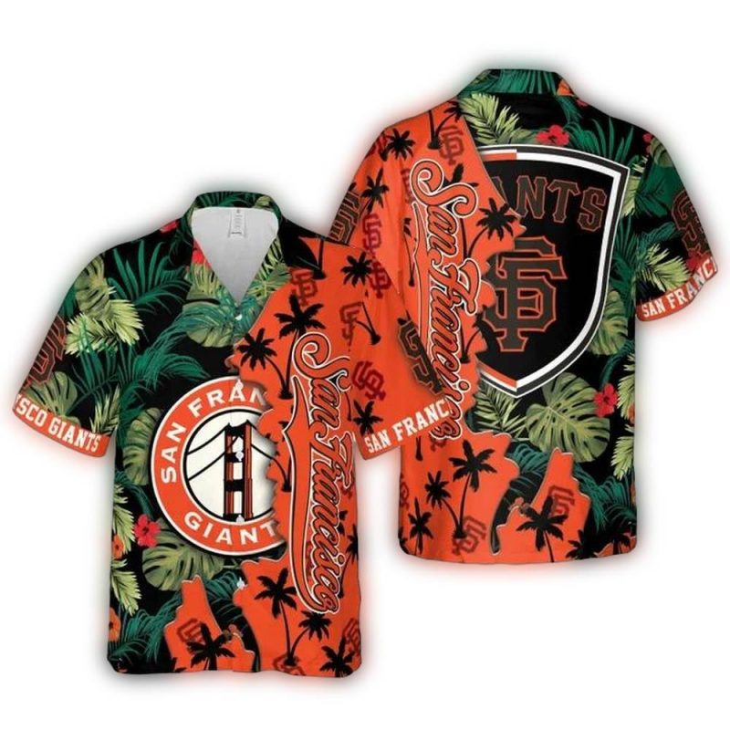San Francisco Giants Tropical Icon Hawaiian Shirt 1