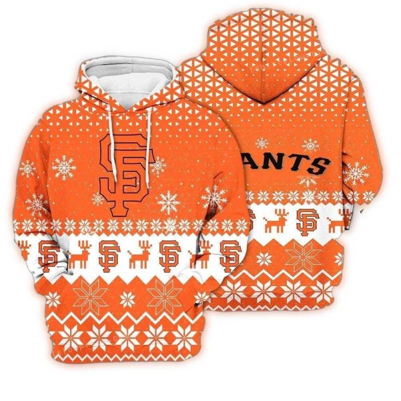San Francisco Giants Ugly Christmas All over Print Hoodie 1