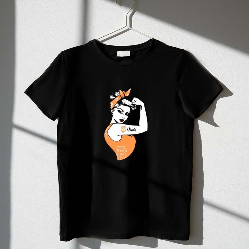 San Francisco Giants Unbreakable Strong Girl Tattoo T Shirt t shirt 1 1