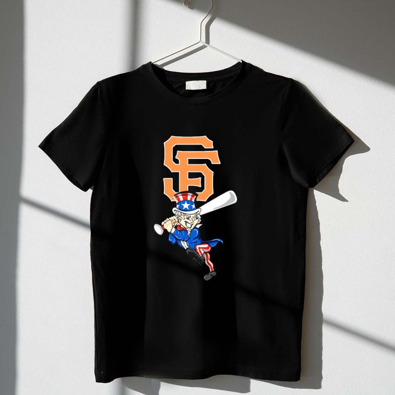 San Francisco Giants Uncle Sam 4th July Baseball Patriotic T Shirt t shirt 1 1