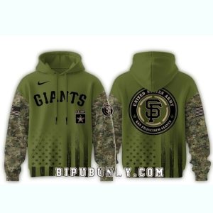 San Francisco Giants Military Appreciation All-Over Print Hoodie