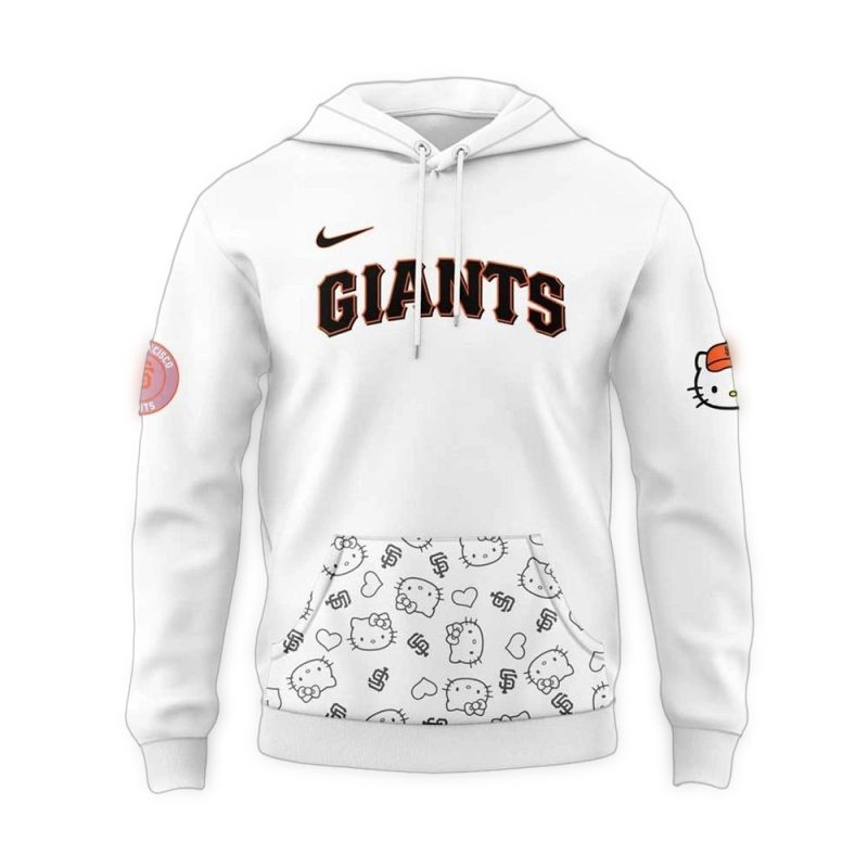 San Francisco Giants x Hello Kitty Night Game All over Print Hoodie 1