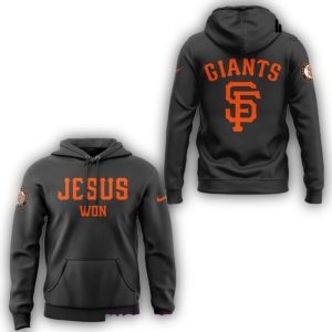San Francisco Giants Jesus Won All-Over Print Hoodie For Fans