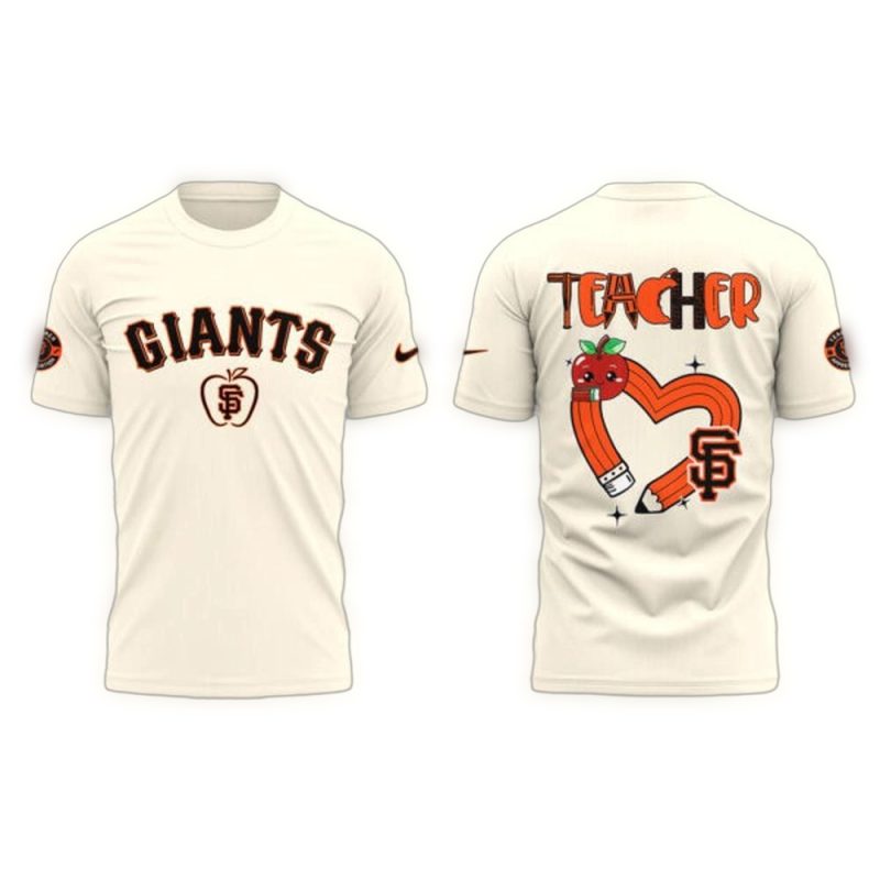 San Francisco Giants x Teacher Appreciation Night 2025 All over Print T Shirt 1