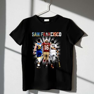 Stephen Curry, Joe Montana & Buster Posey Signature T-Shirt - San Francisco Style