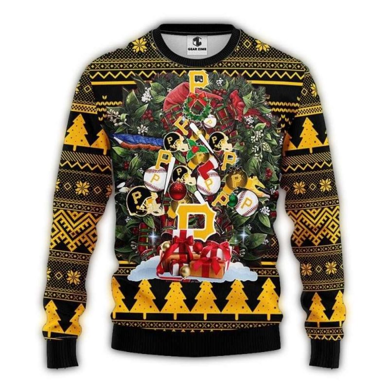 Pittsburgh Pirates Baseball Ugly Sweater – Perfect Santa Gift for Fans