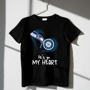 Seattle Mariners It'S In My Heart T-Shirt - Perfect Fan Apparel