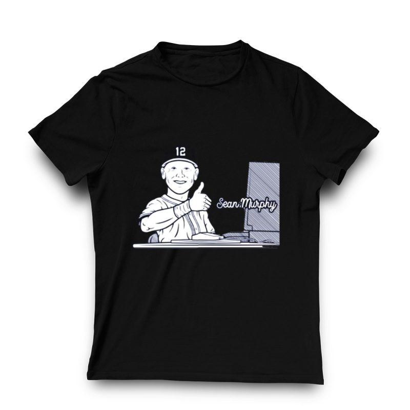 Sean Murphy Thumbs Up #12 Atlanta Braves Baseball Meme T-Shirt - Image 3