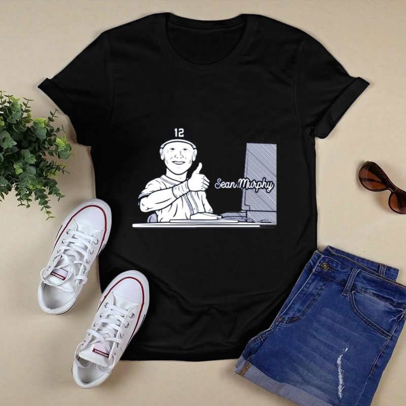 Sean Murphy Thumbs Up #12 Atlanta Braves Baseball Meme T-Shirt - Image 5