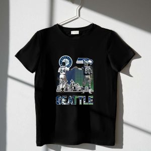 Seattle Mariners Ken Griffey Jr & Seahawks Steve Largent T-Shirt