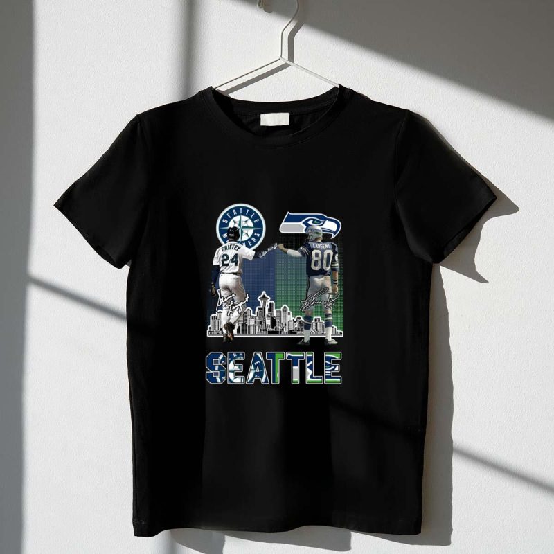Seatle Mariners Griffey And Seahawks Largent City Champion T Shirt t shirt 1 1
