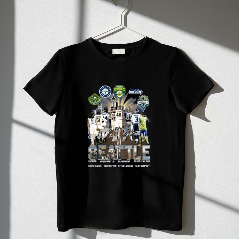 Seatle Storm Mariners Sonics Seahawks Sounders City Champions Shirt t shirt 1 1