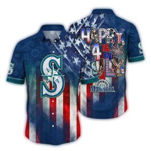 Seattle Mariners 4Th Of July Hawaiian Shirt - Patriotic Summer Style