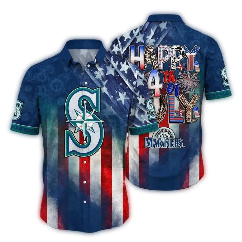 Seattle Mariners 4Th Of July Hawaiian Shirt 1
