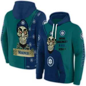 Seattle Mariners Achmed Skull All Over Print Hoodie