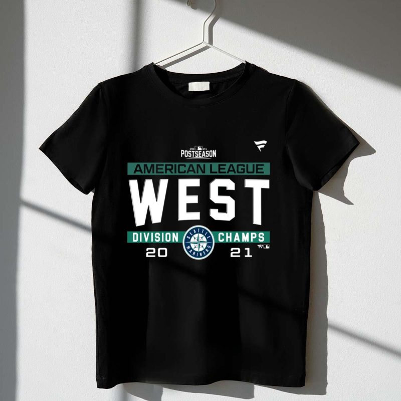 Seattle Mariners American League AL West Division Champions 2021 sport shirt t shirt 1 1