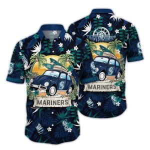Seattle Mariners Hawaiian Shirt For Summer Camping Adventures
