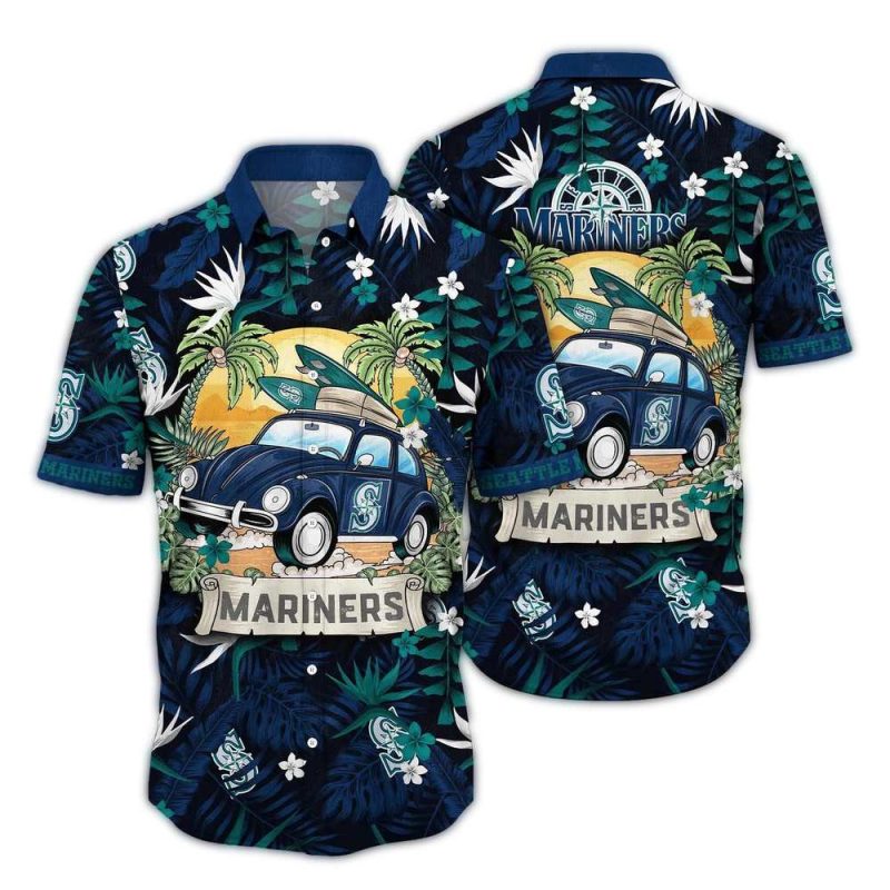 Seattle Mariners Camping Summer Hawaiian Shirt 1