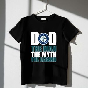 Seattle Mariners Dad T-Shirt - The Man, The Myth, The Legend Design