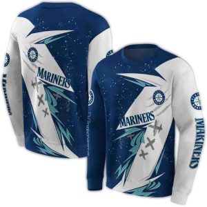 Seattle Mariners Dynamic Slash All Over Print Sweatshirt