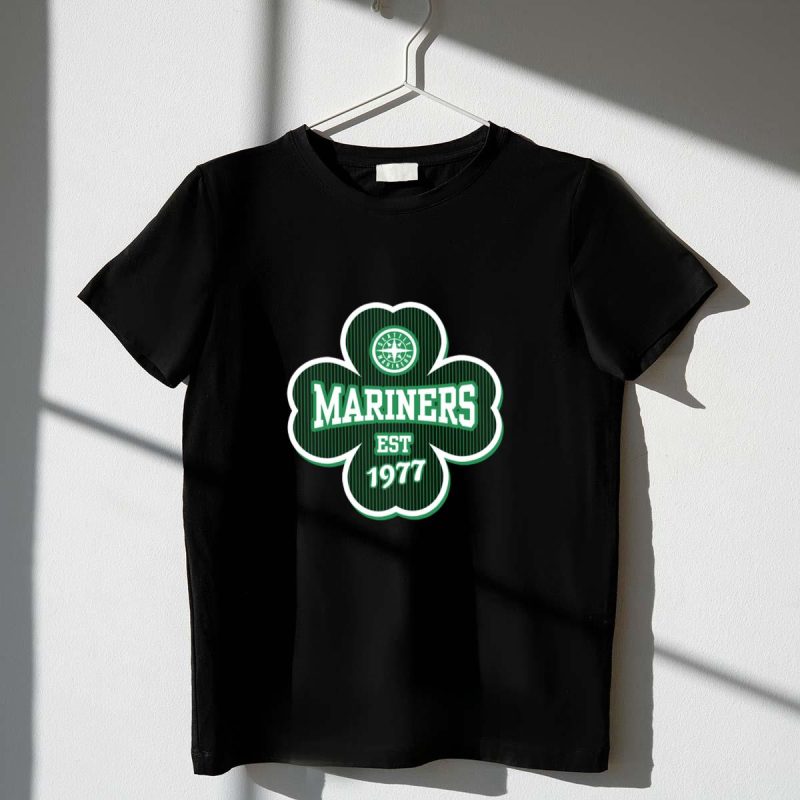 Seattle Mariners Est 1977 Clover St Patricks Day T Shirt t shirt 1 1