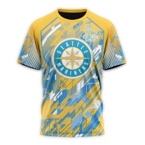 Seattle Mariners Fearless Against Childhood Cancers All Over Print T Shirt
