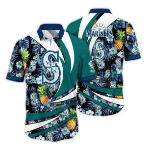 Seattle Mariners Floral Pineapple Hawaiian Shirt For Tropical Style