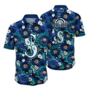 Seattle Mariners Floral Blossom Hawaiian Shirt For Men And Women