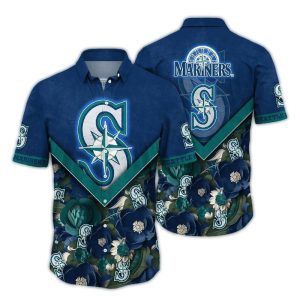 Seattle Mariners Tropical Hawaiian Shirt With Flower Blossom Design